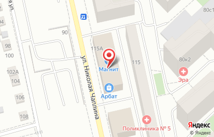 Магазин Островок рукоделия на улице Николая Чаплина на карте