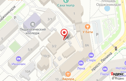 Окружная Администрация г. Якутска Управление по делам ГО, ЧС и обеспечения пожарной безопасности на карте