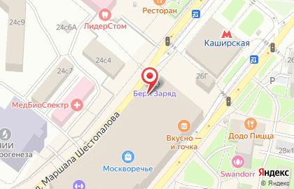 Кафе быстрого питания Wok & Рис в Москворечье-Сабурово на карте