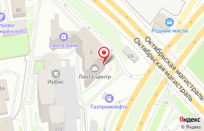 Банкомат Ланта-банк на метро Октябрьская на карте