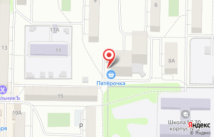 Супермаркет Пятёрочка на Кольцевой улице на карте