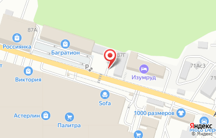 Магазин строительных материалов МастерОК в Советском районе на карте