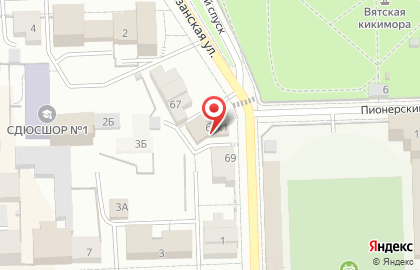 Речное на Казанской улице на карте