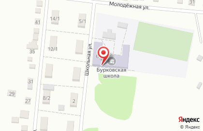 Средняя общеобразовательная школа х. Бурковский на Школьной улице на карте