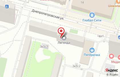Барбершоп Бородач на Днепропетровской улице на карте