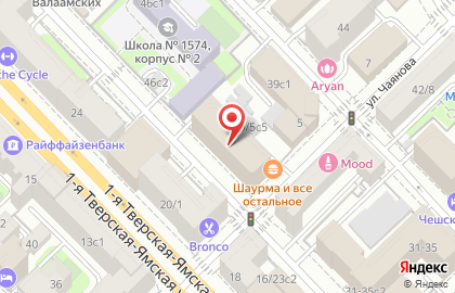 Студия маникюра на 2-й Тверской-Ямской улице на карте