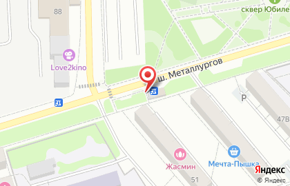 Продуктовый магазин в Челябинске на карте