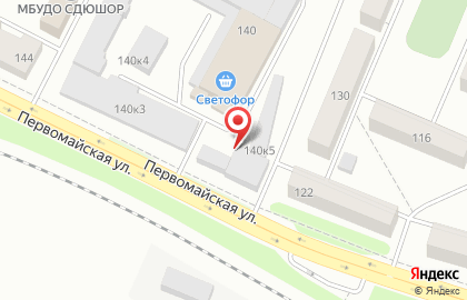 Торгово-производственная компания Профнастил НСК на Первомайской улице на карте