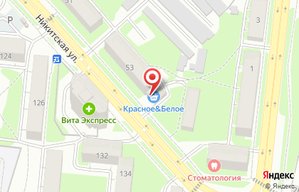 Магазин Красное & Белое в Костроме на карте