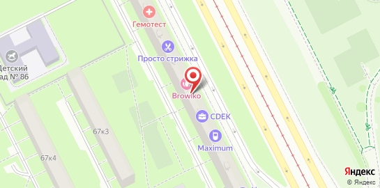 Студия красоты Browiko на карте