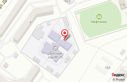 Детский сад Золотая рыбка №21 в Красноярске на карте