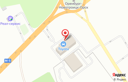 Фирма Тойота Центр Орск на карте