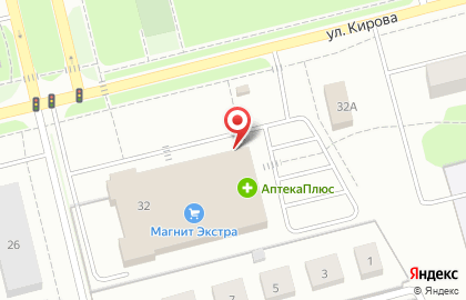 Гипермаркет Магнит Семейный на улице Кирова на карте
