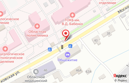Киоск фастфудной продукции на Московской улице на карте