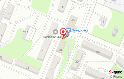 Супермаркет Пятёрочка на улице Маршала Жукова на карте