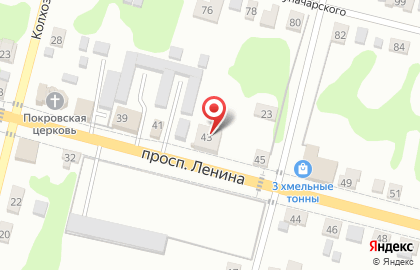 Супермаркет Красное & Белое на проспекте Ленина на карте
