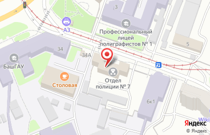Отдел полиции №7, Управление МВД России по г. Уфе, Советский район на карте