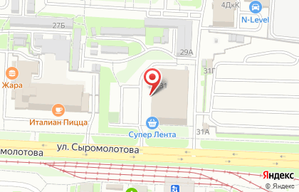 Фрисби, ООО ЕРЦ-Финансовая логистика на улице Сыромолотова на карте