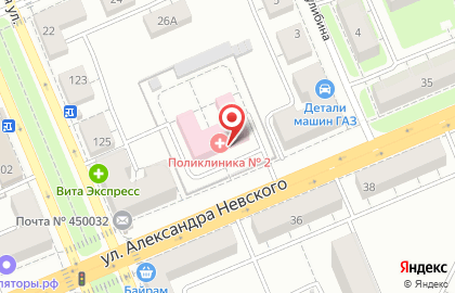 Филиал поликлиники Городской клинической больницы №8 в Орджоникидзевском районе на карте