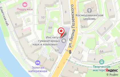 Псковский государственный университет на улице Леона Поземского на карте