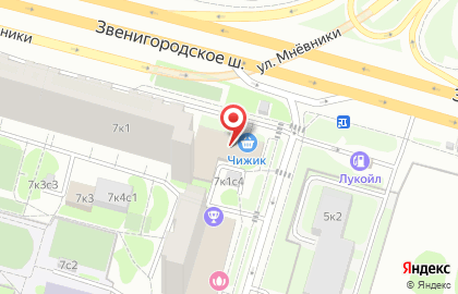 Цветочная база Мосцветторг в Хорошево-Мневниках на карте