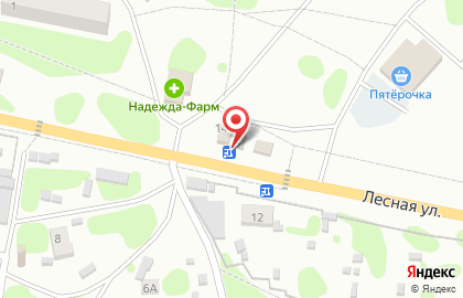 Продуктовый магазин Оригон на Лесной на карте