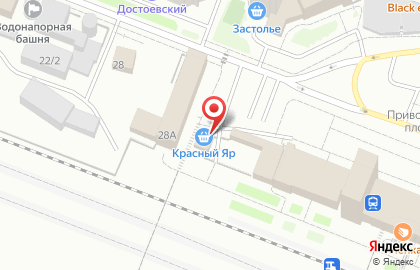Продуктовый магазин Красный Яр на Привокзальной улице, 22/3 на карте