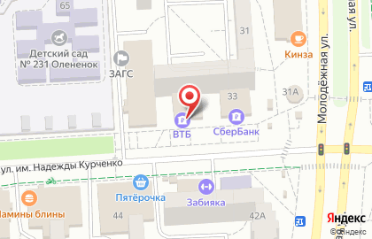 Банк ВТБ в Ижевске на карте