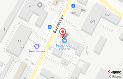 Технология кровли на Базовой улице на карте