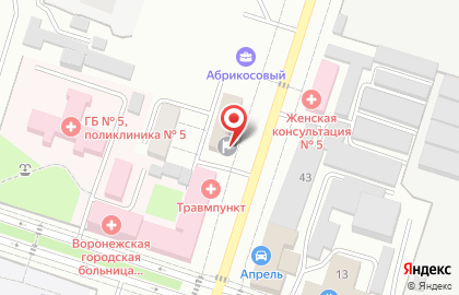 Отдел полиции №3, Управление МВД России по г. Воронежу. Отдел по вопросам миграции. на карте