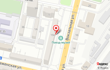 Магазин Контур на Вокзальной улице на карте