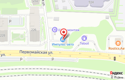 Автосервис FIT SERVICE на Первомайской улице в Новосибирске на карте