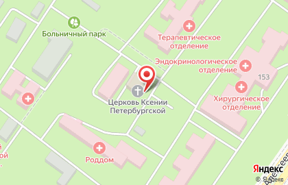 Храм святой Ксении Петербургской на карте