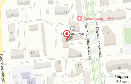 Магазин фирменной торговли Волжский Мясокомбинат на улице Маршала Чуйкова на карте