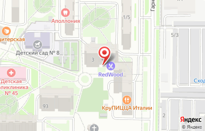 Титул на пекреулке Гарнизонный 1А на карте