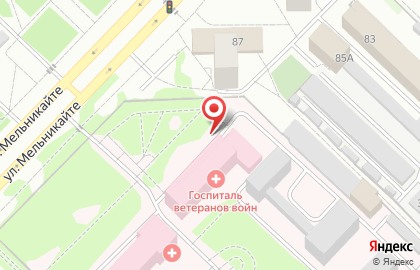 Госпиталь для ветеранов войн на улице Котовского на карте