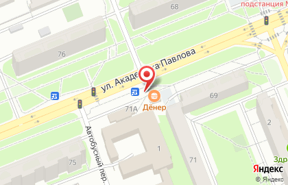 Киоск по продаже фруктов и овощей на улице Академика Павлова на карте