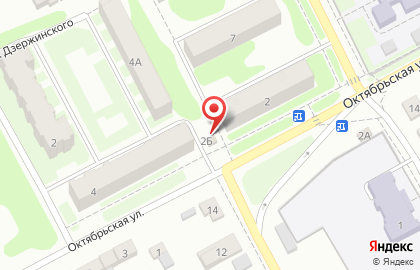 Магазин мясной продукции на Октябрьской улице на карте