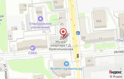 Музей-квартира Г.Д. Красильникова на карте