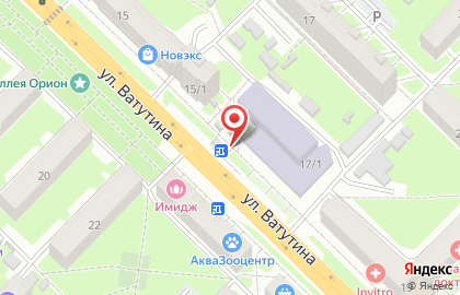 Киоск фруктов и овощей на площади Карла Маркса на карте