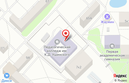 Гатчинский педагогический колледж им. К.Д. Ушинского на карте