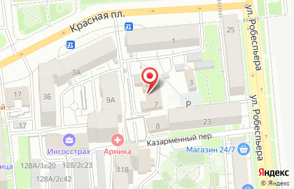 Компания СтройСфера в Железнодорожном районе на карте