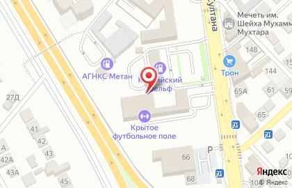 Шиномонтажная мастерская на проспекте Амет-Хана Султана на карте