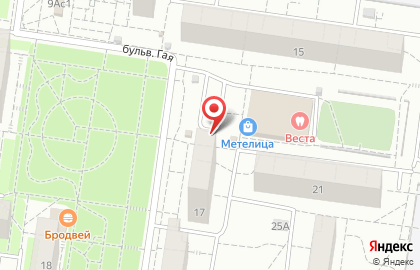 Пекарня-кондитерская Testo в Автозаводском районе на карте