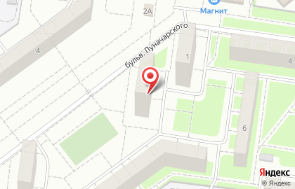 Отдел назначения адресной социальной помощи по Автозаводскому району, Мэрия городского округа Тольятти на бульваре Луначарского на карте
