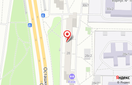 Центр автосервиса БанзайАвто на Осташковской улице на карте