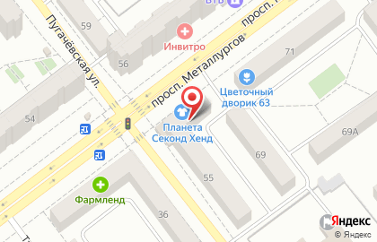 Служба заказа товаров аптечного ассортимента Аптека.ру на проспекте Металлургов, 67 на карте