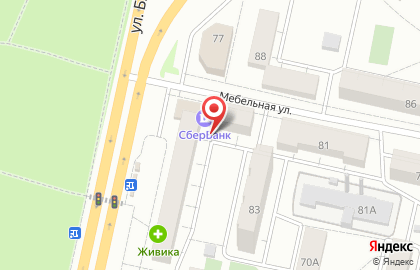 Салон оптики Вид на Мебельной улице на карте