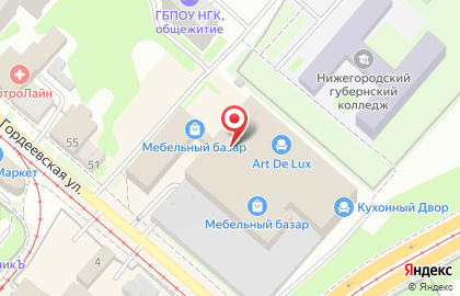 Мебельный салон Matramax на Гордеевской улице на карте