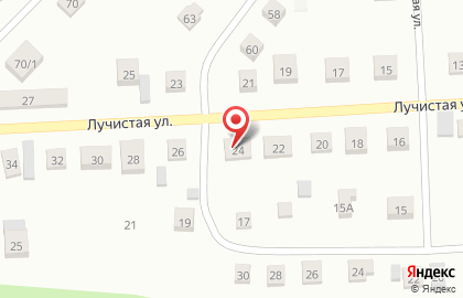 Ллем на Лучистой улице на карте